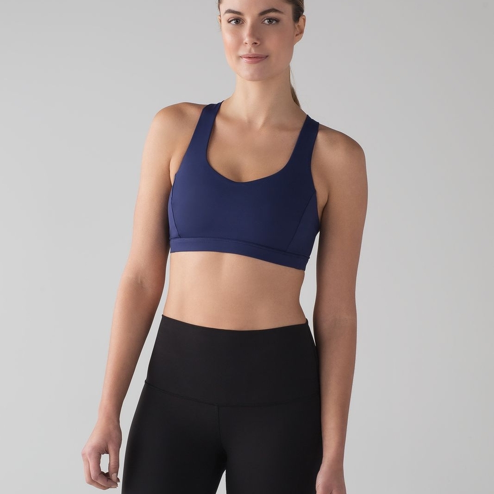 Lululemon Free To Be Serene Bra Blueberry Jam